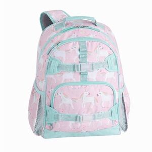 Pottery Barn Mackenzie Pink Unicorn Parade Backpack